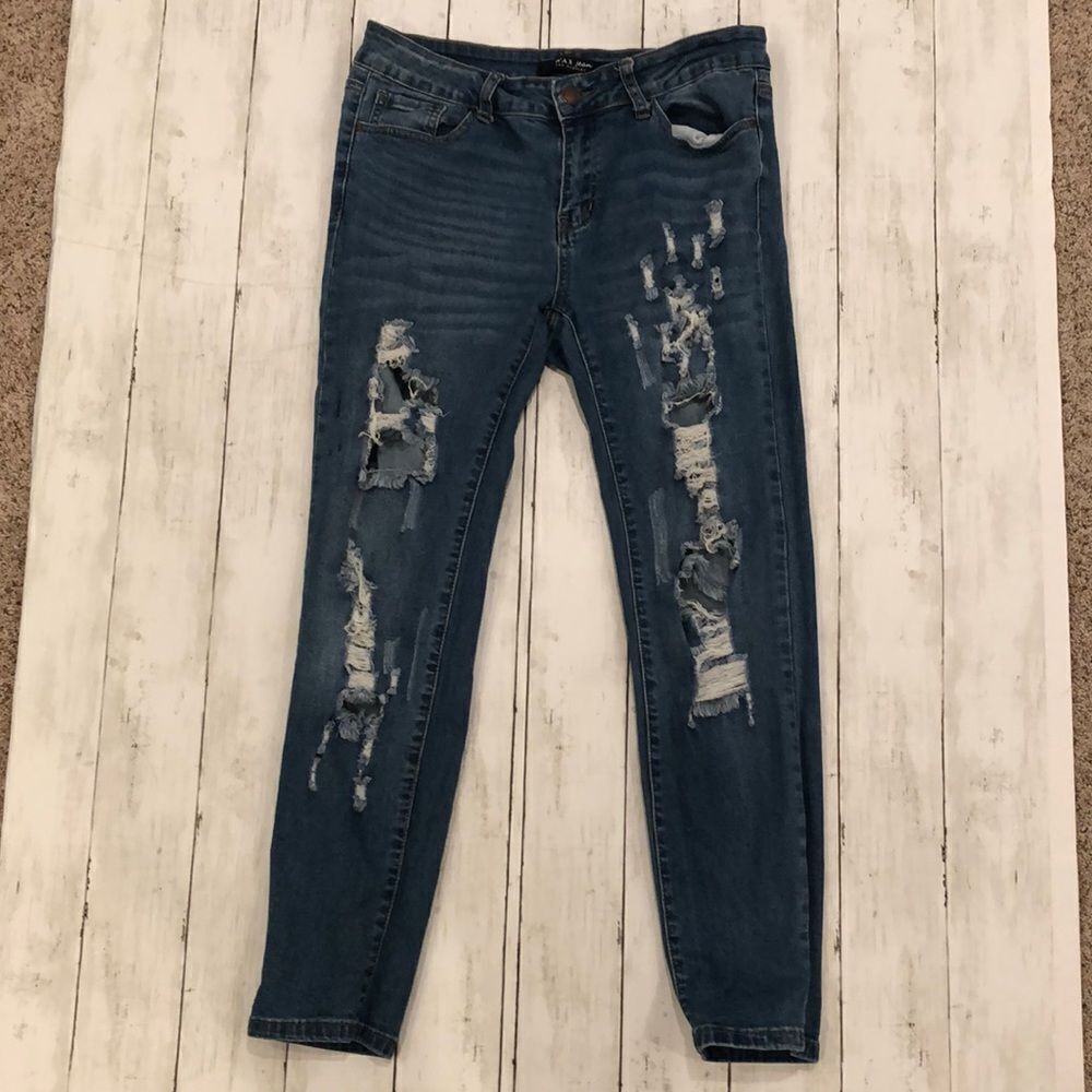 WAX Jean Los Angeles distressed Ripped jeans
